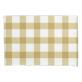 Housse D'oreillers Coque Coussin de beige À damiers (devant)