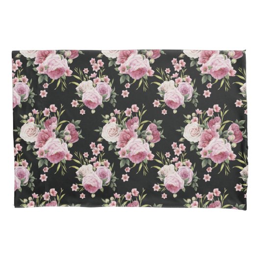 Housse D'oreillers Coque Coussin de Bouquet Roses roses roses (devant-gauche)