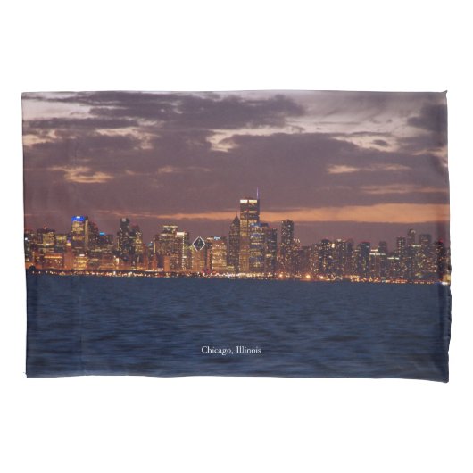 Housse D'oreillers Coque coussin de Chicago Skyline (devant)