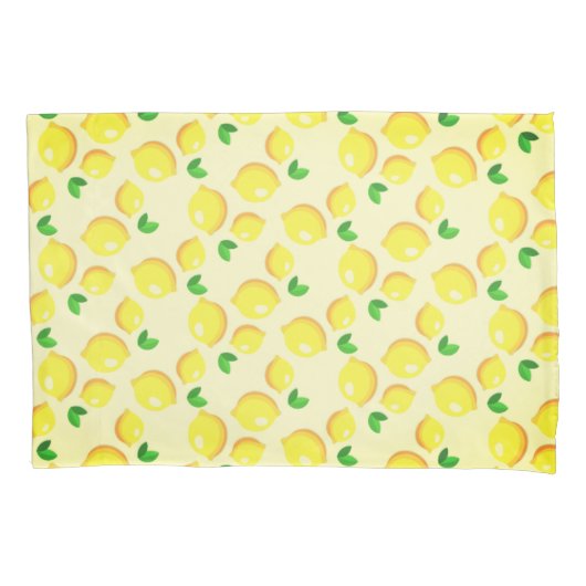 Housse D'oreillers Coque Coussin de citron jaune (devant)