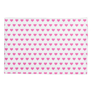 Housse D'oreillers Coque Coussin de coeur rose