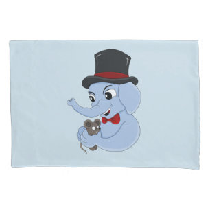 Housse D'oreillers Coque coussin de dessin animé mignon pour éléphant