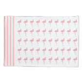 Housse D'oreillers Coque Coussin de Flamants roses roses (Dos)