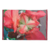 Housse D'oreillers Coque Coussin de fleurs Red Iris (Dos)