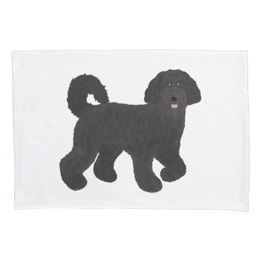 Housse D'oreillers Coque Coussin de Labradoodle (devant)