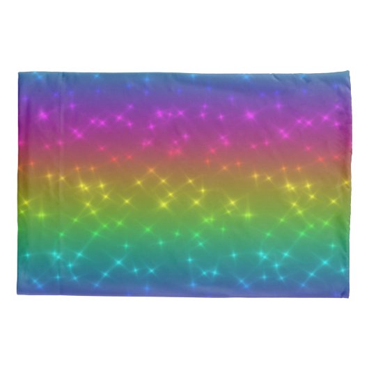 Housse D'oreillers Coque Coussin de l'arc-en-ciel lumineux (Dos)