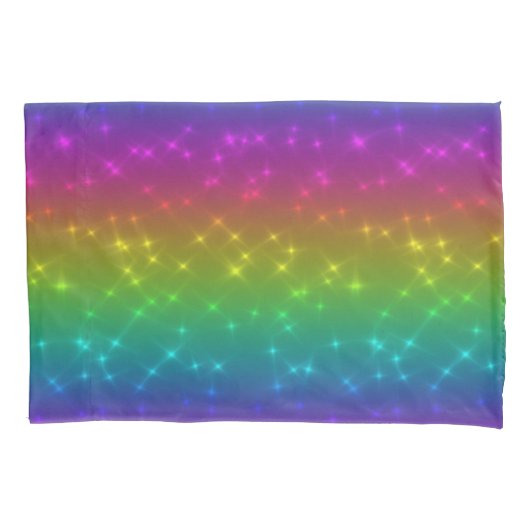 Housse D'oreillers Coque Coussin de l'arc-en-ciel lumineux (devant)