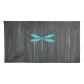 Housse D'oreillers Coque Coussin de libellules turquoise (Dos-Droit)