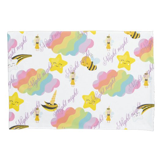 Housse D'oreillers Coque coussin de nuit avec des éléments amusants p (devant)