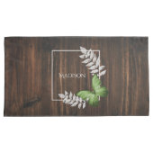 Housse D'oreillers Coque Coussin de papillon vert rustique (devant-Droit)