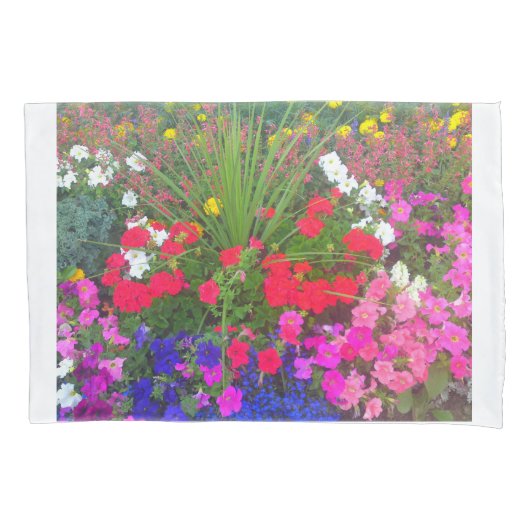 Housse D'oreillers Coque Coussin de patchs de fleurs (devant)