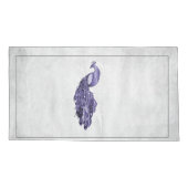 Housse D'oreillers Coque Coussin de Peacock Purple Elegant (Dos)