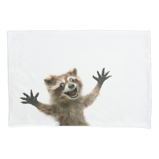Housse D'oreillers coque coussin de Raccoon (devant)