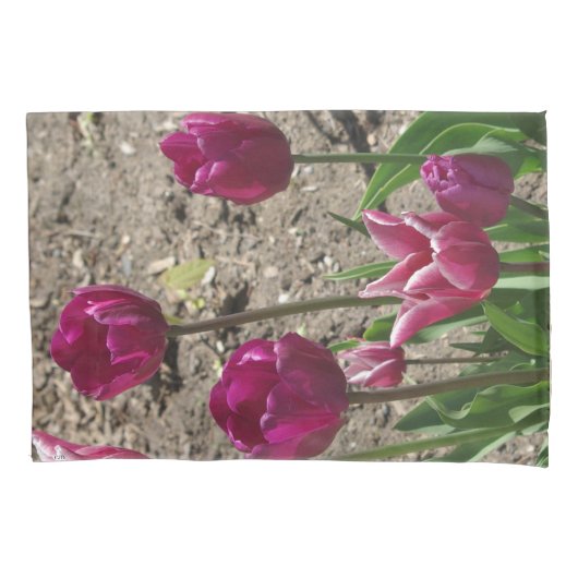 Housse D'oreillers Coque coussin de Tulips violets (devant)