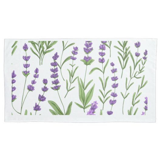 Housse D'oreillers COQUE COUSSIN des CHAMPS LAVENDER (devant)