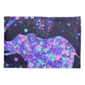 Housse D'oreillers Coque Coussin des fleurs éléphantes (Dos)