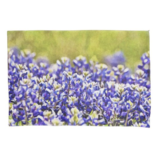 Housse D'oreillers Coque Coussin du Texas Bluebonnets (devant)