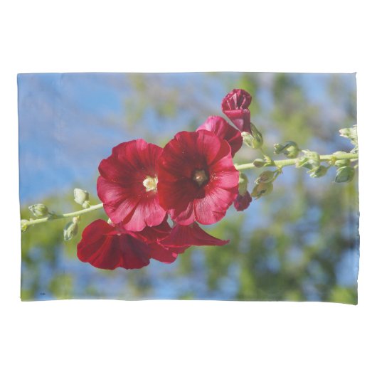 Housse D'oreillers Coque coussin Hollyhocks (devant)