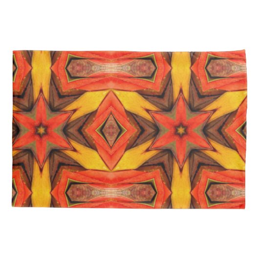 Housse D'oreillers Coque coussin jaune rouge orange (Dos)