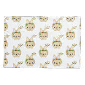 Housse D'oreillers Coque coussin lapin carottes de singe Pois (Dos)