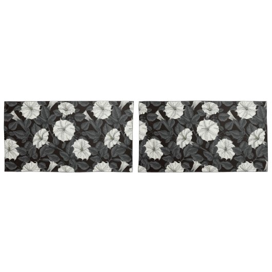 Housse D'oreillers Coque Coussin Moonflowers (devant-Set)