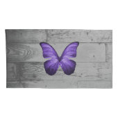 Housse D'oreillers Coque Coussin papillon violet (Dos-Droit)