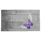 Housse D'oreillers Coque Coussin papillon violet (devant-Droit)