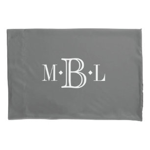 Housse D'oreillers Coque Coussin personnalisé Monogramme classique