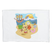 Housse D'oreillers Coque coussin Rainbow Sun Beach Sand (devant)