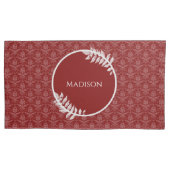 Housse D'oreillers Coque Coussin Red Elegant Damask (devant-gauche)