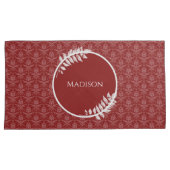 Housse D'oreillers Coque Coussin Red Elegant Damask (devant-Droit)