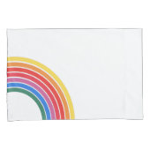 Housse D'oreillers Coque Coussin rétro Rainbow (devant-Droit)