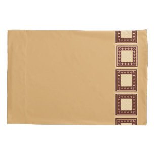 Housse D'oreillers Coque Coussin réversible du vin d'or