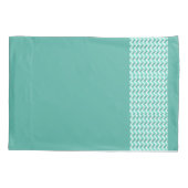 Housse D'oreillers Coque Coussin réversible ZigZag vert (Dos)