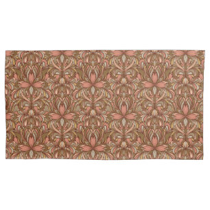 Housse D'oreillers Coque Coussin Rich Clay Art Nouveau Floral King