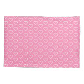 Housse D'oreillers Coque Coussin rose avec coeur (Dos)