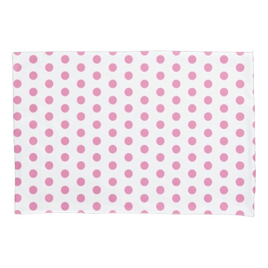 Housse D'oreillers Coque Coussin rose avec points - Choisir les coule (devant)