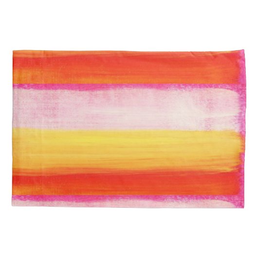 Housse D'oreillers Coque coussin rouge jaune (Dos)