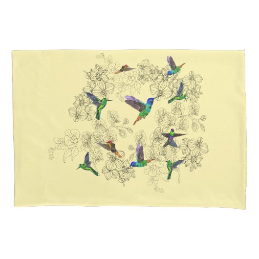 Housse D'oreillers Coque Coussin Spring Birds - Couleurs personnalisé (devant)