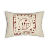 Housse D'oreillers Coque Coussin traditionnel Warli