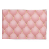 Housse D'oreillers Coque Coussin Tufted Diamonds or rose (Dos)