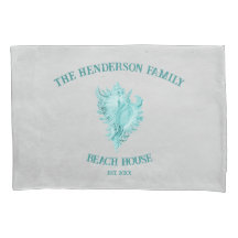 Coque Coussin turquoise Conch Shell