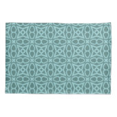 Housse D'oreillers Coque de Coussin de Motif géométrique turquoise (Dos)