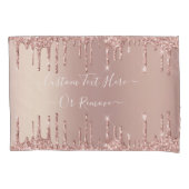 Housse D'oreillers Coque de Coussin de texte personnalisé rose Partie (devant)