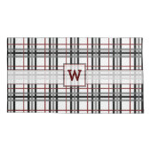 Housse D'oreillers Coque de Coussin noir blanc et rouge (Dos)