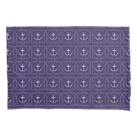 Housse D'oreillers Coque Life Saver/Coussin d'Ancres (impression Lite (devant)