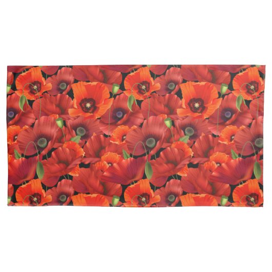 Housse D'oreillers Coquelicot (devant)
