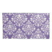 Housse D'oreillers Coques Coussin Monogram Purple Damask (Dos-Droit)
