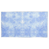 Housse D'oreillers Coques Coussins Abstraits bleu clair et blanc (devant-gauche)