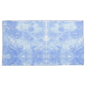 Housse D'oreillers Coques Coussins Abstraits bleu clair et blanc (devant-Droit)